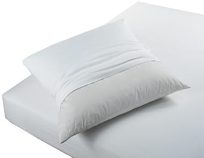 Douceur d'Intérieur Protège Oreiller Molleton Uni Blanc 65 x 65 cm