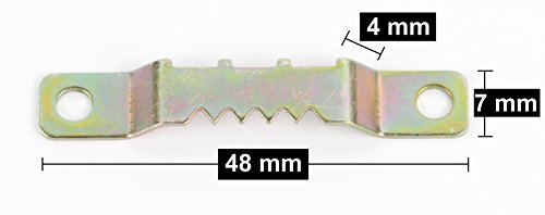 Bildaufhänger – 20 Stück mit Schrauben – Aufhänger für Holzrahmen - 4