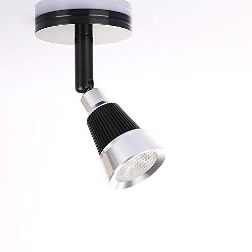 Preisvergleich Produktbild MIAOLL Moderner Deckeneinbauleuchte / LED-Deckenleuchte / Wandstrahler in verchromter 360 ° -EinstellungBedside-Leselampe Verstellbarer Schwanenhals-Wandhalter (Schwarz)