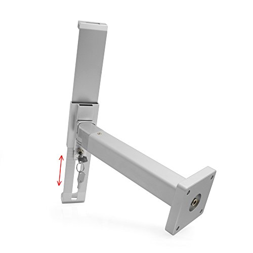 System-S Universal Präsentation Wandhalter Haltearm abschließbar Wandhalterung für Tablet PC´s von 9.7-12 Zoll - 5