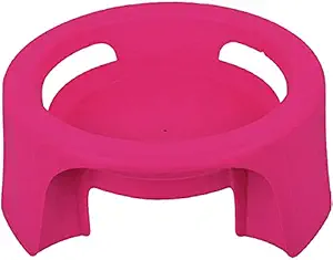 Heart Home Plastic Multipurpose Plant Pot Water Pot Gas Cylinder Stand (Pink) - - CTHH13129