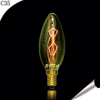 GDS ST48 E14 E27 220V-240V 40W Retro Decorative Art Tungsten Light Source , e26/e27