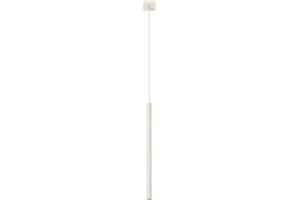 SOLLUX lighting Hängelampe Pendelleuchte Hängeleuchte Deckenlampe Lampe Decke Stahl 1 Flammig 8 x 8 x 114 cm Beige Pastelo