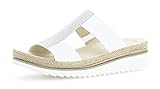 Gabor Jollys Damen ClogsPantoletten, Clogs&Pantoletten, Farbe: Weiß (weiss/ice (Jute)), Damen-Schuhe