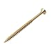 Produktbild 500 Stück Spanplattenschrauben 5,0 x 80 mm TX25 Teilgewinde Holzschrauben Universal Schrauben Q200 Torx verzinkt gelb