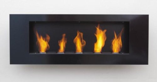 BBT@ / Metall Gelkamin Ethanolkamin Schwarz / Für Brenngel oder Bio-Ethanol / BBT-10001100 / Echtes Kamin-Feuer ohne Rauch, Asche oder Staub - 3