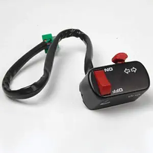 Uno Minda SW-0608J Handle BAR Switch- Light & Indicator - with Wire Coupler for- 3W - Bajaj RE/ 4S/ CNG/K-9