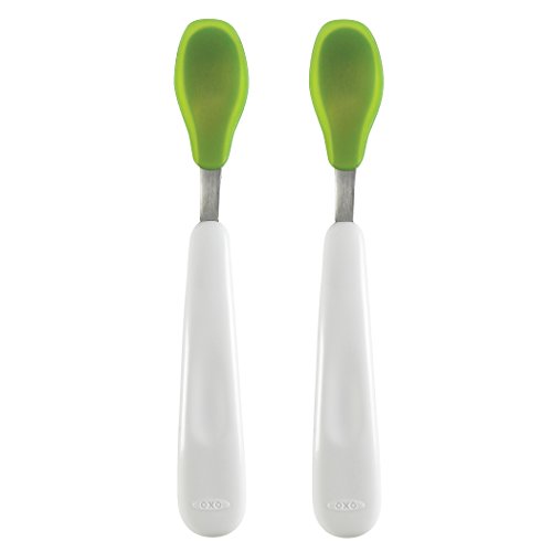 OXO Tot Silicone Feeding Spoon Set (Green)