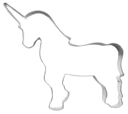 Ausstechform Ausstecher Einhorn, 11cm, Edelstahl