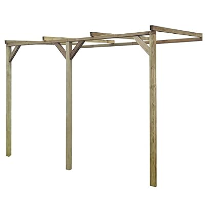Vidaxl pergola murale en bois 2 x 3 m