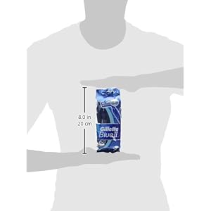Gillette Blue II Fixed Head Disposable Razors - Pack of 10 - Image 3