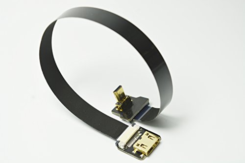 Neue BLACK FPV HDMI Kabel Micro HDMI Stecker Schnittstelle zu MINI HDMI weibliche Schnittstelle für GH4 BMPCC A5000 A6000 A7S A7R 20CM - 6