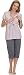Italian Fashion IF Women's Nursing Pyjama Felicita 0225 (Apricot/Grey, XL)