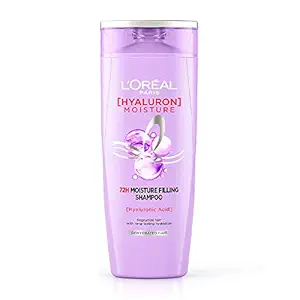 L'Oreal Paris Hyaluron Moisture 72H Moisture Filling Shampoo | With Hyaluronic Acid | For Dry & Dehydrated Hair | Adds Shine & Bounce 340ml