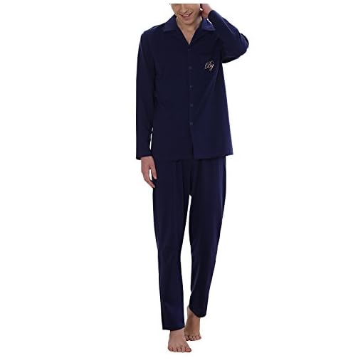 Dolamen-Coppie-Pigiama-per-Uomo-Signore-calda-molle-inverno-Pigiama-da-notte-100-Cotone-Uomo-Pigiama-invernale-manica-lunga-Top-Pantaloni-con-tasche