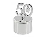 Silver Plated 50th Birthday Mini Trinket Box