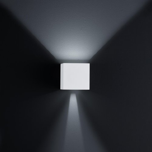 Preisvergleich Produktbild Helestra Siri 44 LED-Wandleuchte, weiß matt mit Betriebsgerät