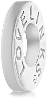 Lovelinks 925 Sterling Silver Branded Thin Divider Polished Bead