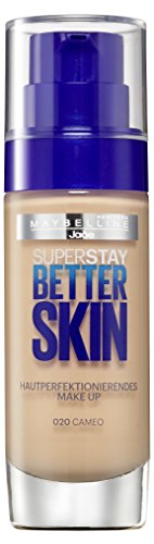 Maybelline New York Superstay Better Skin Make-up Cameo 20 / Schminke in einem Hautfarben-Ton, für eine langanhaltende Abdeckung und einen makellosen Look, 1 x 30 ml