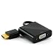 Produktbild Full HD HDMI auf VGA Adapter inkl. Audio-Übertragung (Line out) - Konverterkabel - bis zu 1080p / HDTV Unterstützung - digital zu analog - in schwarz