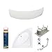 Produktbild EXCLUSIVE LINE® Eckbadewanne Eckige Acryl Badewanne MIA 140x140 cm mit Schürze Ablaufgarnitur Komplettset