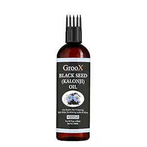 GrooX Superior Cold Pressed Black Seed (Kalonji) Oil for Strong Hairs (100 ML)
