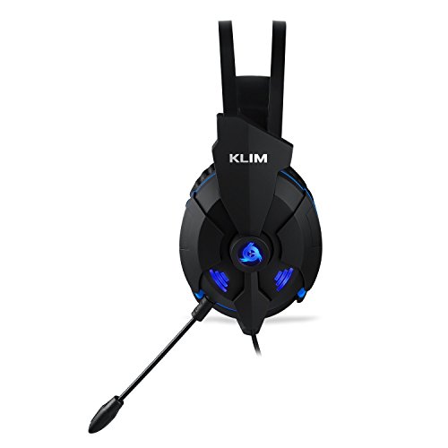 KLIM Impact     Cascos Gamer USB - Sonido Envolvente 7 1   Aislante de Ruidos     Audio de Alta Definici  n   Potentes Bajos     Auriculares de Diadema con micr  fono para Videojuegos para PC PS4