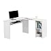Produktbild LANGRIA Computertisch Eckschreibtisch Bürotisch Arbeitstisch L Form 140 x 120x 75cm Weiß