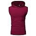 Produktbild Männer Herren Tops Vest T-Shirt Slim Fit Persönlichkeit Sommer Mode Weste Jacke Sport Lässige Sleeveless Kontrast Hoodie Lässige Hemd T-Shirt Top Bluse