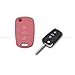Produktbild Schale Cover in Silikon Farbe für Schutz Schale Fernbedienung Schlüssel 3 drei Tasten Auto Hyundai i10 i20 i30 ix35 ix20 Elantra verschiedenen Farben Rosa
