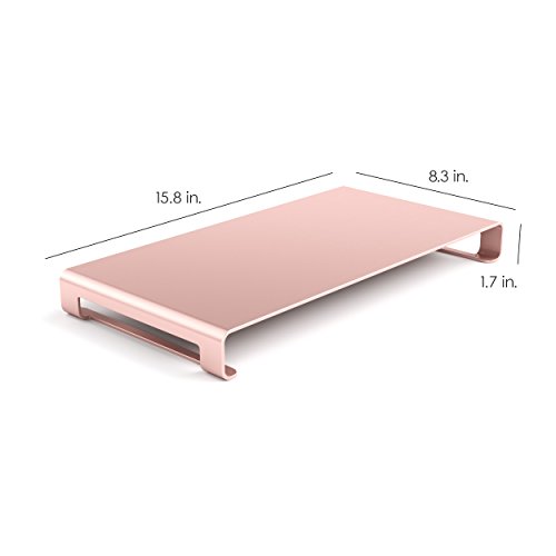 Satechi Qualitativ Hochwertiger Universaler Aluminium Monitorstand für PC, Laptop, iMac, MacBook (Rose Gold) - 4