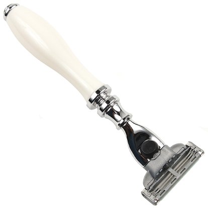Parker 111W-M3 White Resin Mach 3 Razor - Image 3