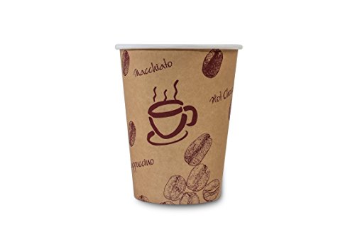 Funny Coffee-to-go Becher 200 ml, braun, 50 Stück