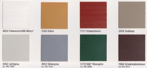 GORI 99 Holz- und Fassadenfarbe, 7117 Schwedenrot, 2,50 Liter - 3