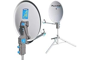 Maxview Precision 65cm Sky Q Satellite Dish and Tripod set perfect for Caravans and Motorhomes