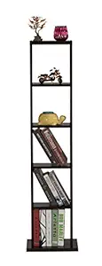 DeckUp Bonton 5-Shelf Book Shelf and Display Unit (Dark Wenge, Matte Finish)