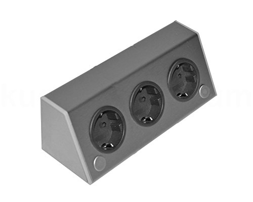 Preisvergleich Produktbild THEBO 1791326 WAP Steckdose 3-fach waagerecht