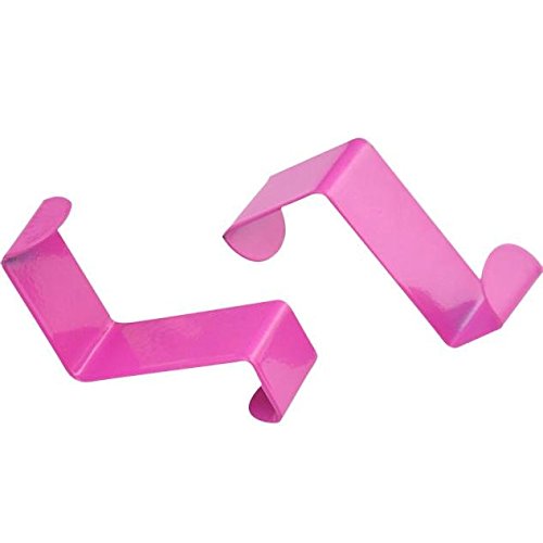 Clode® 2 teilige Edelstahl Türhaken Kleiderhaken Badezimmerhaken(Hot Pink)