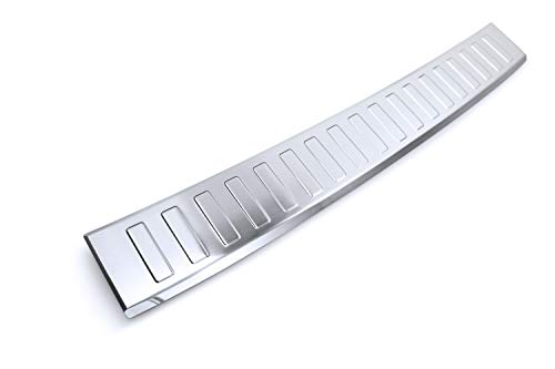 tuning-art BL957 Ladekantenschutz mit Abkantung Modellspezifisch, Farbe:Silber