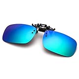 ✅[Anti-deslumbramiento y resistente a los arañazos] - Las gafas de sol con clip pueden eliminar el deslumbramiento y la suciedad causados por reflejo de la luz solar, la lluvia y la nieve en la carretera. Hace que tus ojos sean cómodos para conducir la lectura y cualquier otra actividad como esquí, pesca y navegación.