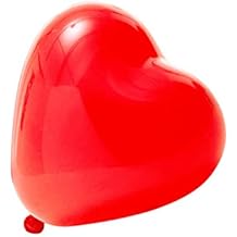 logei® Globos del corazón del amor 100pc globos de corazón globos de corazón decoración con globos para el día, contrato, boda de San Valentín (rojo)