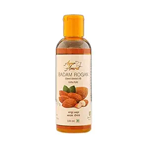 Ayur Amrit Oil/Almond Oil/Badam Rogan Sweet Almond Oil/Natural Almond Oil for Hair and Skin/Massage Oil/Herbal Organic Pure Almond Oil 50 ML (Combo Pack Of 2)