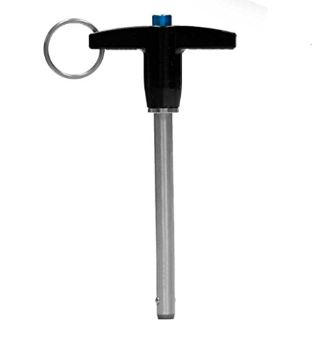 Viwanda - Pasador de Liberación Rápida inoxidable con Mango en T, Autobloqueable, diámetro M6 - longitud de agarre 60mm