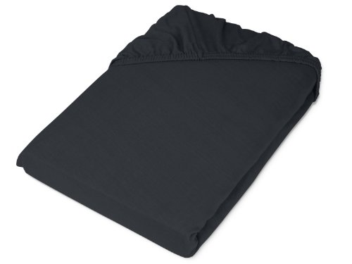 klassisches Jersey Spannbetttuch – erhältlich in 22 modernen Farben und 6 verschiedenen Größen – 100% Baumwolle, 120 x 200 cm, anthrazit - 7