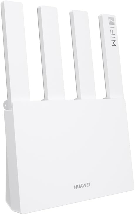 HUAWEI WIFI BE3 Router, 3.6 Gbps Çift Bant Wi-Fi 7, Ultra Hızlı, Görselleştirilmiş Wi-Fi Analizi, Ebeveyn Kontrolleri,%120 Daha Hızlı Veri Transferi, HUAWEI HomeSec, Beyaz