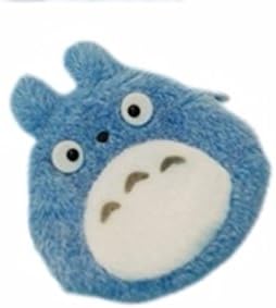 animanga new Wallet Plush Leather Money Fold Purse Blue Fuzzy totoro rare