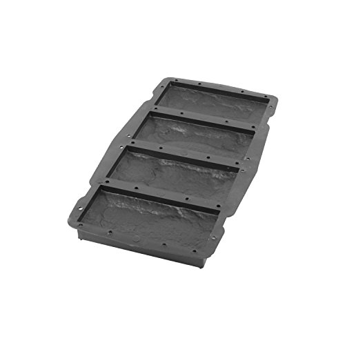 @tec Betonform Schalungsform Gießform Polypropylen (Kunststoff) – Klinker/Wandverkleidung 4 Riemchen Steinoptik – 4x (7,6 x 16,2 cm) - 3