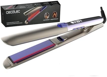 Cecotec Piastra per Capelli Infrarossi e Piastre Vibranti Lisse i-Twerk Pro Elite. Piastre Vibranti Strette, Infrarossi, Tecnologia Ionica, 160-230°C, Ceramica/Tormalina, Riscaldamento Rapido