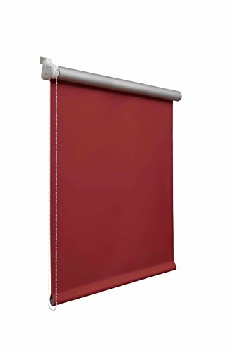 Thermorollo Verdunkelungsrollo ohne Bohren Klemmfix Fensterrollo Klemmrollo 50 x 160 cm, Rot, viele Farben und Größen