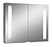 Produktbild Emco 979705029 Lichtspiegelschrank Asis Premium 800 mm mit 2 Leuchten alu glas als Unterputzversion